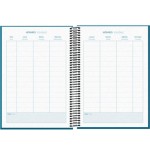 29690-AGENDA ESCOLAR 2025-2026 TAMANO A5 TAPA CARTON FORRADO SEMANA VISTA MODELO SYSTEM BASIC AZUL DOHE 52056