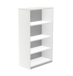 2971-ARMARIO ESTANTERIA MEDIO SIN PUERTAS 156X90X45 ESTRUCTURA BLANCA/TAPA BLANCO ROCADA 1055AW04V24