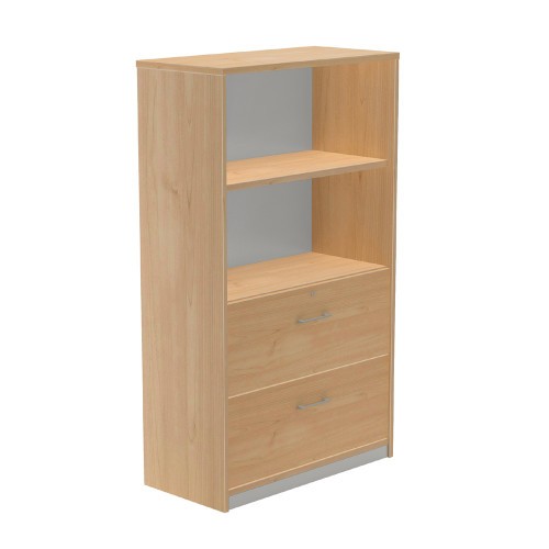 2973-ARMARIO MEDIO CARPETERO 156X90X45 ESTRUCTURA ROBLE/FRONTALES ROBLE ROCADA 1056AR08V24