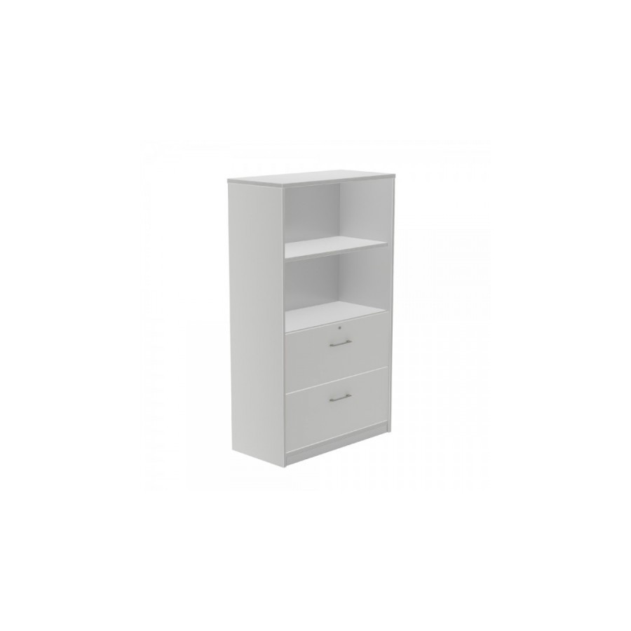 2974-ARMARIO MEDIO CARPETERO156X90X45 ESTRUCTURA ALUMINIO/FRONTALES GRIS ROCADA 1056AN02V24