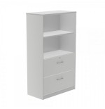 2974-ARMARIO MEDIO CARPETERO156X90X45 ESTRUCTURA ALUMINIO/FRONTALES GRIS ROCADA 1056AN02V24