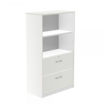 2975-ARMARIO MEDIO CARPETERO 156X90X45 ESTRUCTURA BLANCA/FRONTALES BLANCO ROCADA 1056AW04V24
