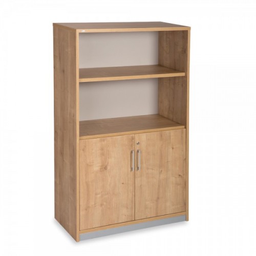 2977-ARMARIO MEDIO CON PUERTAS BAJAS 156X90X45 ESTRUCTURA ROBLE/PUERTAS ROBLE ROCADA 1057AR08V24