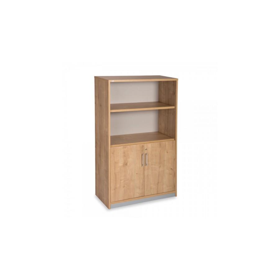 2977-ARMARIO MEDIO CON PUERTAS BAJAS 156X90X45 ESTRUCTURA ROBLE/PUERTAS ROBLE ROCADA 1057AR08V24