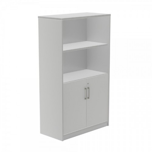 2978-ARMARIO MEDIO CON PUERTAS BAJAS 156X90X45 ESTRUCTURA ALUMINIO/PUERTAS GRIS ROCADA 1057AN02V24
