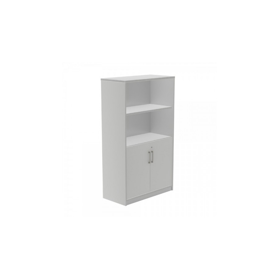 2978-ARMARIO MEDIO CON PUERTAS BAJAS 156X90X45 ESTRUCTURA ALUMINIO/PUERTAS GRIS ROCADA 1057AN02V24