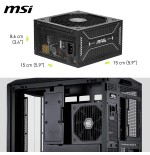 29787-FUENTE ALIMENTACION MSI MAG A750GLS PCIE5,PSU,750W,80 PLUS GOLD,MODULAR,120MM,ACTIVE PFC,PCI-E 5.0 (16 PIN)X1,PCI-