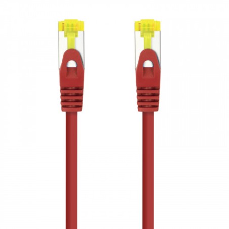 29873-Nanocable Cable de red latiguillo RJ45 LSZH Cat.6A SFTP AWG26, Rojo, 1.0 m