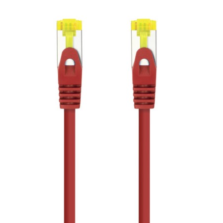29879-Nanocable Cable de red latiguillo RJ45 LSZH Cat.6A SFTP AWG26, Rojo, 3.0 m