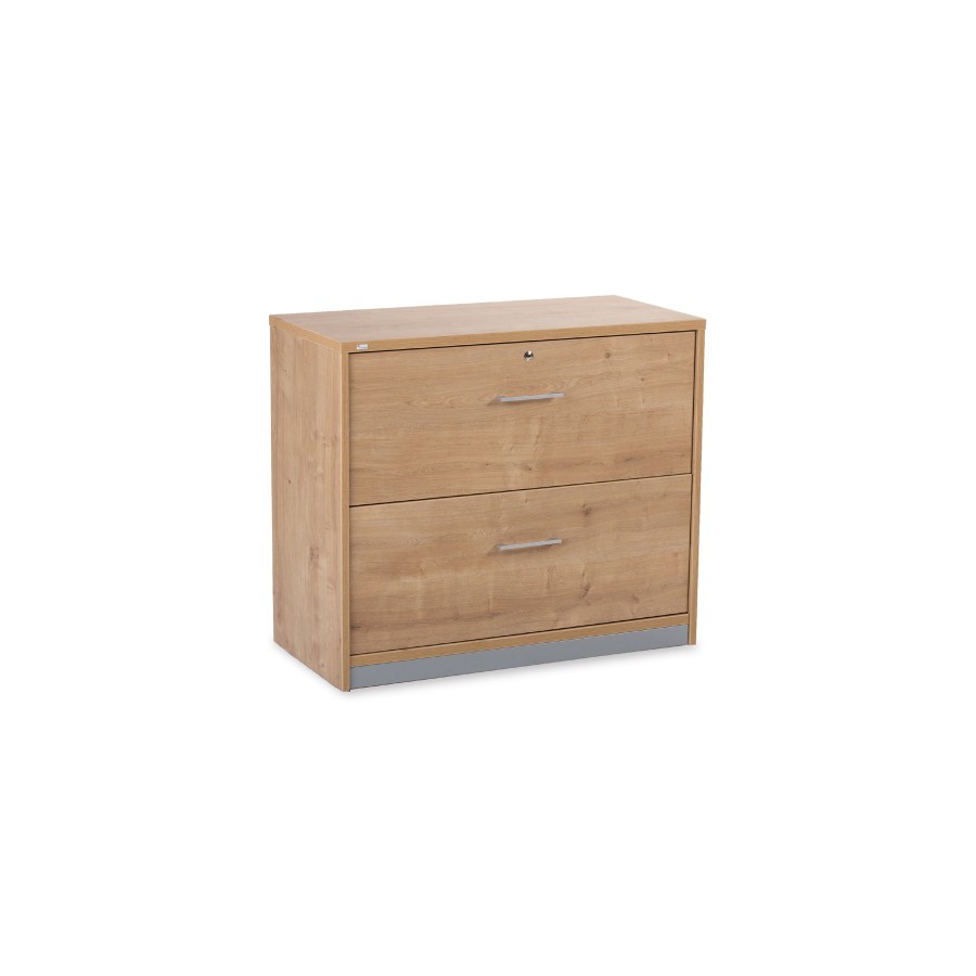 2990-ARMARIO CARPETERO BAJO 78X90X45 ESTRUCTURA ROBLE/FRONTALES ROBLE ROCADA 1006AR08V24