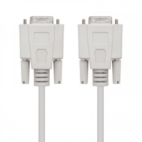 29911-Nanocable CABLE SERIE NULL MODEM, DB9/H-DB9/H, 1.8 M