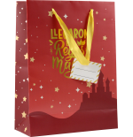 29971-BOLSA PAPEL REYES MAGOS M (27X12X37 CM) FOIL CON TARJETA COLGANTE COLORES SURTIDOS BISMARK 333600