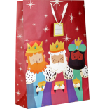 29974-BOLSA JUMBO REYES MAGOS (40X70X18 CM) COLORES SURTIDOS BISMARK 333602