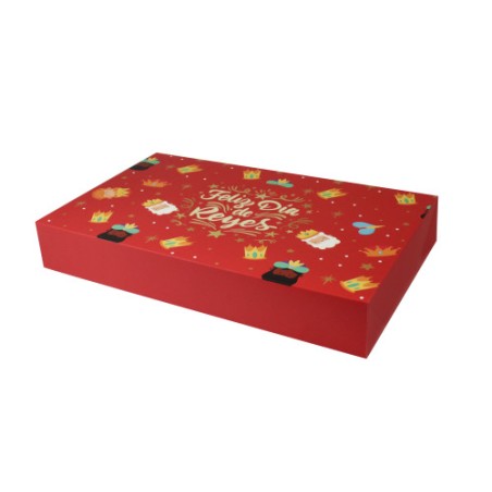29979-CAJA PLEGABLE REYES MAGOS (43x26x6,5 CM) COLORES SURTIDOS BISMARK 333604