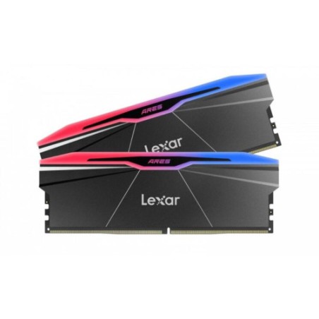 30033-LEXAR MEMORIA ARES 2.0 DDR5 6000 CL26 1.35V MEMORY WITH HEATSINK AND RGB LIGHTING,DUAL PACK, BLACK COLOR