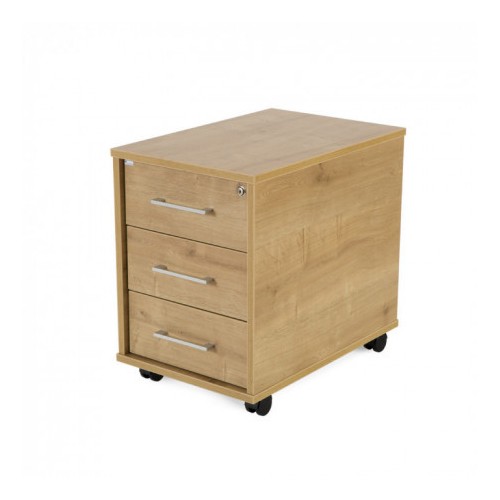 3008-CAJONERA BUCK MOVIL 3 CAJONES. COLOR: ESTRUCTURA ROBLE / FRONTAL ROBLE ROCADA 4003AR08V24