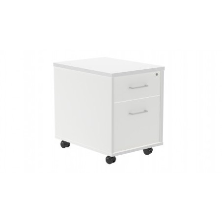 3014-CAJONERA BUCK MOVIL 1 CAJON + CARPETERO. COLOR: ESTRUCTURA BLANCA / FRONTAL BLANCO ROCADA 4004AW04V24