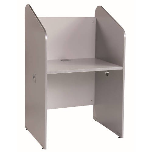 3015-MESA CALL CENTER INDIVIDUAL ALUMINIO / GRIS. MEDIDAS 84X132X65CM ( LARGO X ALTO X PROFUNDIDAD) ROCADA 5501AB02