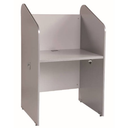 3015-MESA CALL CENTER INDIVIDUAL ALUMINIO / GRIS. MEDIDAS 84X132X65CM ( LARGO X ALTO X PROFUNDIDAD) ROCADA 5501AB02