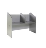 3016-MESA CALL CENTER DOBLE ALUMINIO / GRIS. MEDIDAS 166X132X65CM ( LARGO X ALTO X PROFUNDIDAD) ROCADA 5502AB02