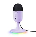 30167-Trust GXT 234P Yunix Purpura Microfono de superficie para mesa