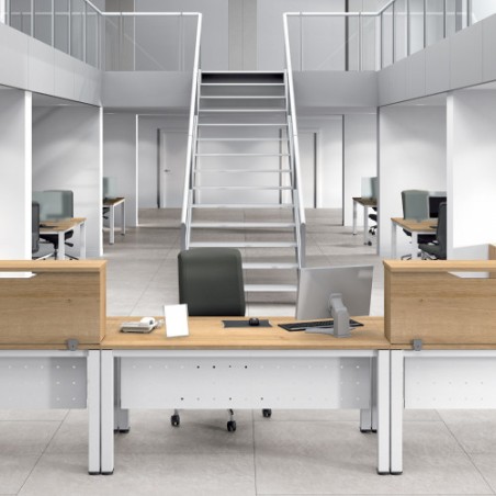 3020-MODULO RECEPCION ALTILLO 100CM HAYA / HAYA. MEDIDAS 100X40X30CM. (MESA NO INCLUIDA EN EL PRECIO, SE COMPRA APARTE)