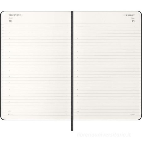 30219-AGENDA 2026 TAPA DURA 12 MESES DIARIA L (13 X 21 CM) NEGRA MOLESKINE DHB12DC3Y26