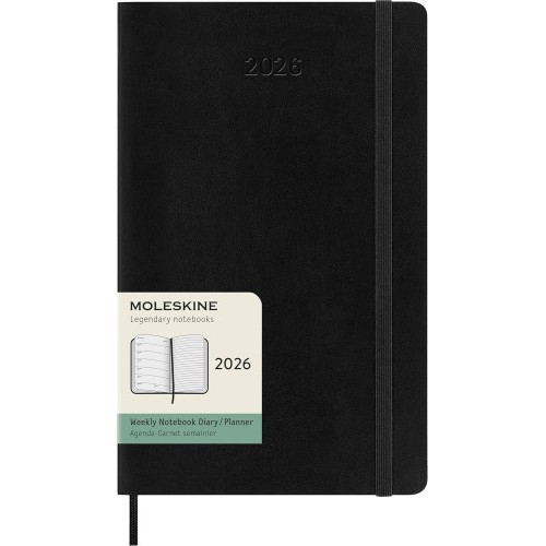 30235-AGENDA 2026 TAPA BLANDA 12 MESES SEMANAL L (13 X 21 CM) NEGRA MOLESKINE DSB12WN3Y26