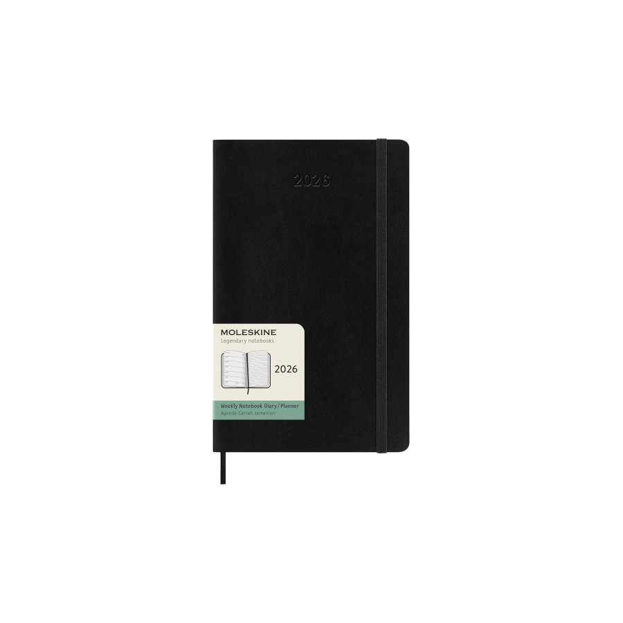 30235-AGENDA 2026 TAPA BLANDA 12 MESES SEMANAL L (13 X 21 CM) NEGRA MOLESKINE DSB12WN3Y26