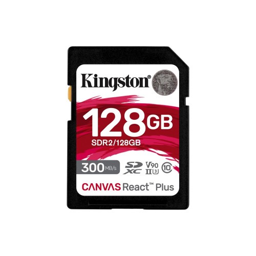 30244-Kingston Technology Canvas React Plus 128 GB SD UHS-II Clase 10