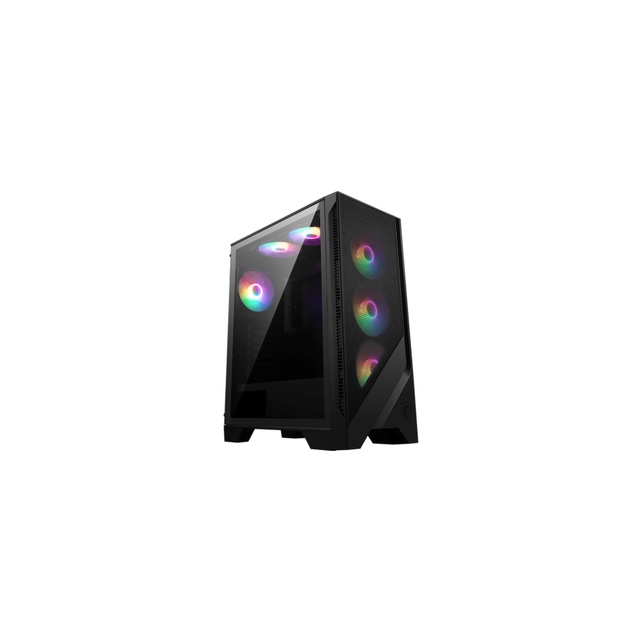 30247-MSI MAG FORGE 120A AIRFLOW carcasa de ordenador Midi Tower Negro, Transparente