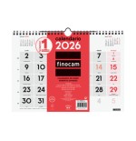 30301-CALENDARIO 2026 NEUTRO PARED NUMEROS GRANDES M 300X210MM FINOCAM 780000026
