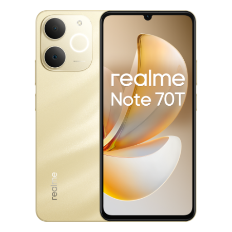 30307-realme Note 70T 17,1 cm (6.74") SIM doble Android 15 4G USB Tipo C 4 GB 256 GB 6000 mAh Oro