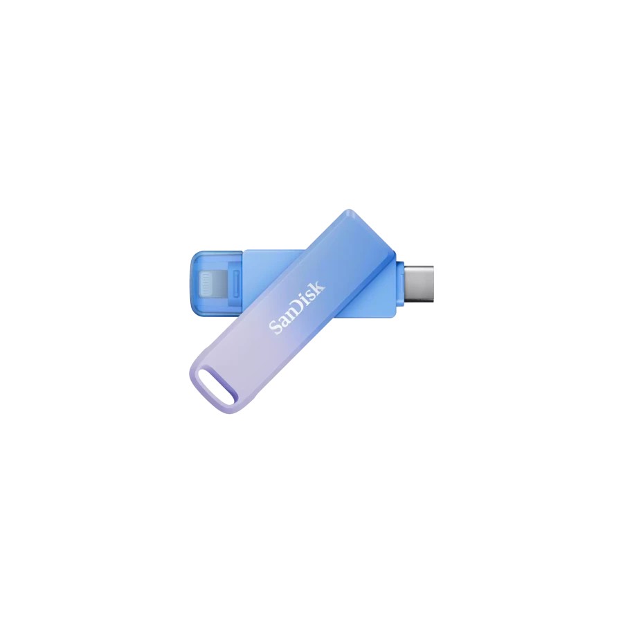 30311-SanDisk Creator Phone Drive unidad flash USB 128 GB USB Type-C / Lightning 3.2 Gen 1 (3.1 Gen 1) Azul, Lila