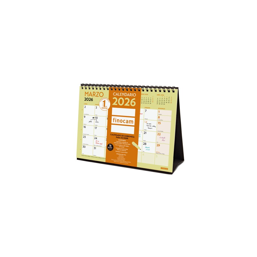 30342-CALENDARIO 2026 SOBREMESA NEUTRO ESCRIBIR GRAFIK S 210X150MM FINOCAM 787200126