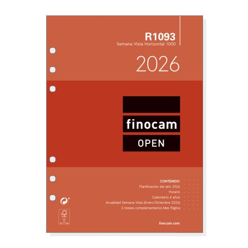 30345-CALENDARIO 2026 NEUTRO PARED ESCRIBIR GRAFIK A3 297X420MM FINOCAM 787240126