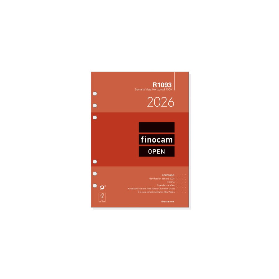 30345-CALENDARIO 2026 NEUTRO PARED ESCRIBIR GRAFIK A3 297X420MM FINOCAM 787240126