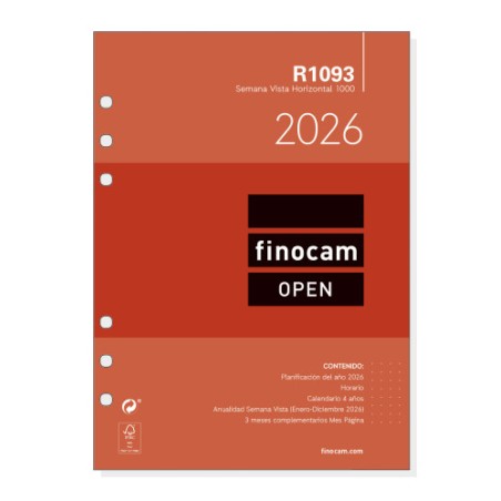 30345-CALENDARIO 2026 NEUTRO PARED ESCRIBIR GRAFIK A3 297X420MM FINOCAM 787240126