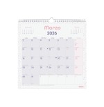 30359-CALENDARIO 2026 PARED TRENDY CHIC ESCRIBIR 300X300MM MORADO FINOCAM 787002726