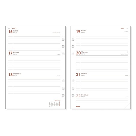 30369-RECAMBIO ANUAL 2026 R1093 OPEN1000 155X215MM SEMANA VISTA HORIZONTAL FINOCAM 711590026