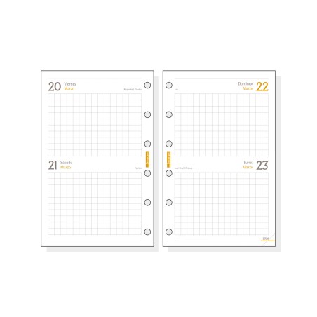 30379-RECAMBIO ANUAL 2026 C297 CLASSIC602 73X114MM 2 DIAS PAGINA FINOCAM 201280026