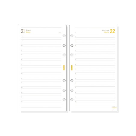 30383-RECAMBIO ANUAL 2026 C998 CLASSIC609 94X171MM DIA PAGINA FINOCAM 201330026