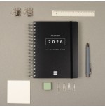 30391-AGENDA 2026 TEMPUS 1/4 155X217MM DIA PAGINA NEGRO FINOCAM 626306026