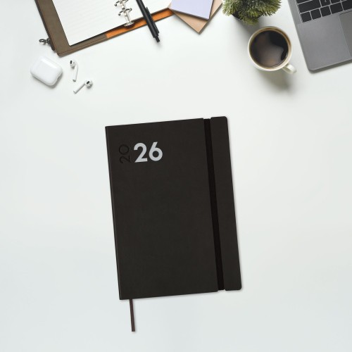 30413-AGENDA 2026 DYNAMIC MARA Y10 140X204MM DIA PAGINA NEGRO FINOCAM 621166026