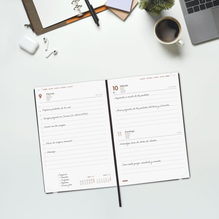 30415-AGENDA 2026 DYNAMIC MARA Y10 140X204MM DIA PAGINA NEGRO FINOCAM 621166026