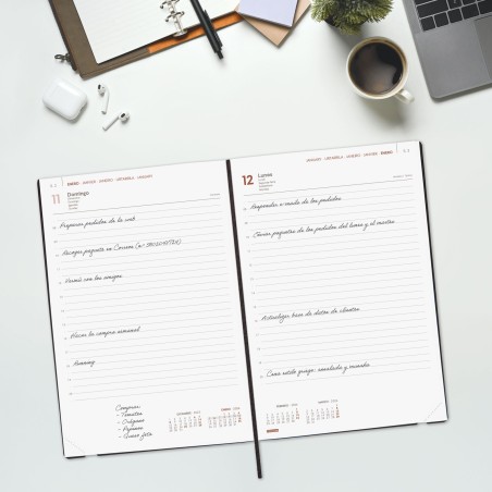 30424-AGENDA 2026 DYNAMIC MARA Y11 164X240MM DIA PAGINA NEGRO FINOCAM 621986026
