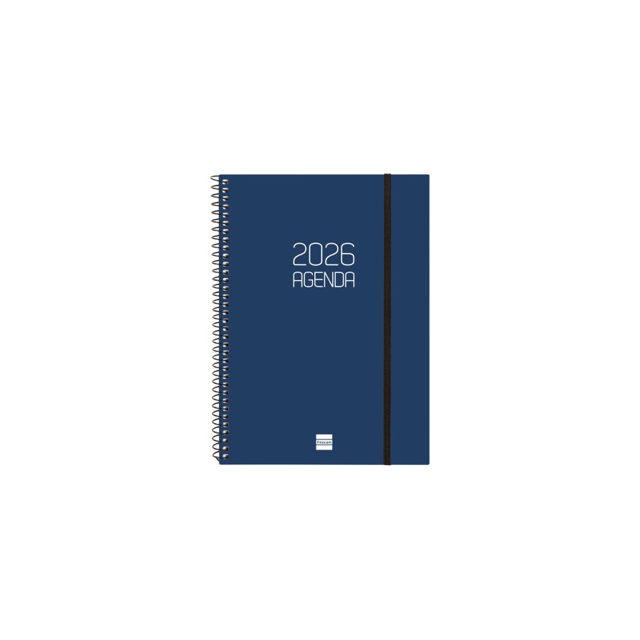30430-AGENDA 2026 BASIC OPAQUE E10 155X212MM SEMANA VISTA HORIZONTAL AZUL FINOCAM 742761026