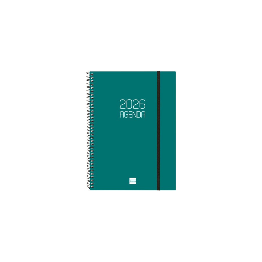 30433-AGENDA 2026 BASIC OPAQUE E10 155X212MM SEMANA VISTA HORIZONTAL VERDE FINOCAM 742762026