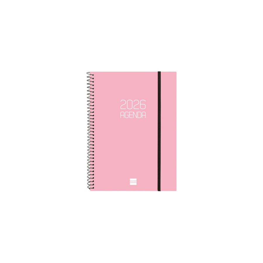 30435-AGENDA 2026 BASIC OPAQUE E10 155X212MM SEMANA VISTA HORIZONTAL ROSA FINOCAM 742764526