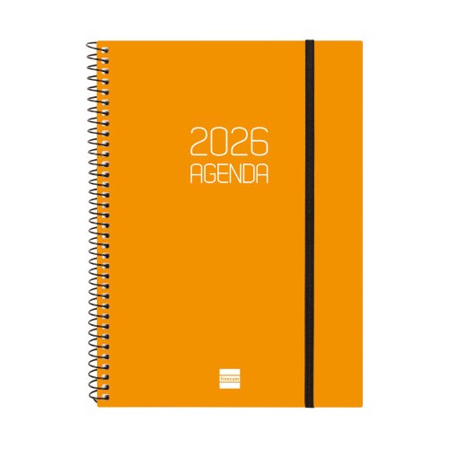 30442-AGENDA 2026 BASIC OPAQUE E10 155X212MM SEMANA VISTA HORIZONTAL NARANJA FINOCAM 742762926